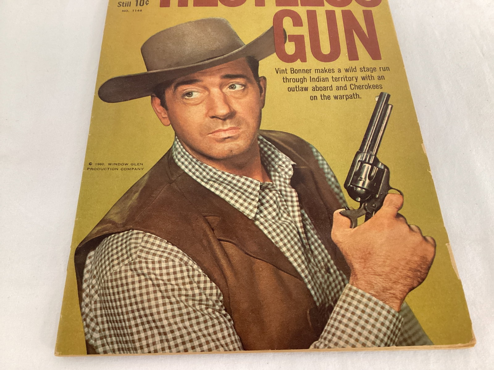 Dell Restless Gun 1089 and 1146 Western Adventure Comic Books - 9