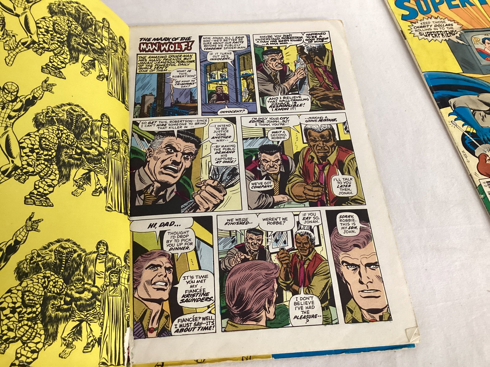 Masters of the Universe Book, Spider-Man Book & Record, Super Friends Comic Book - 6