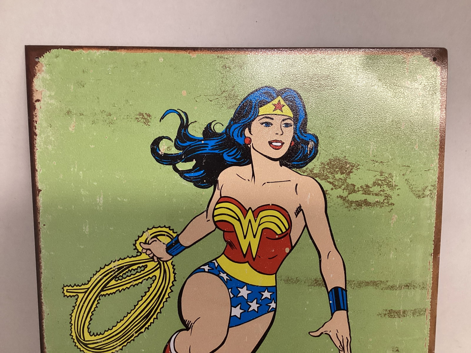 Metal Wonder Woman Sign - 2