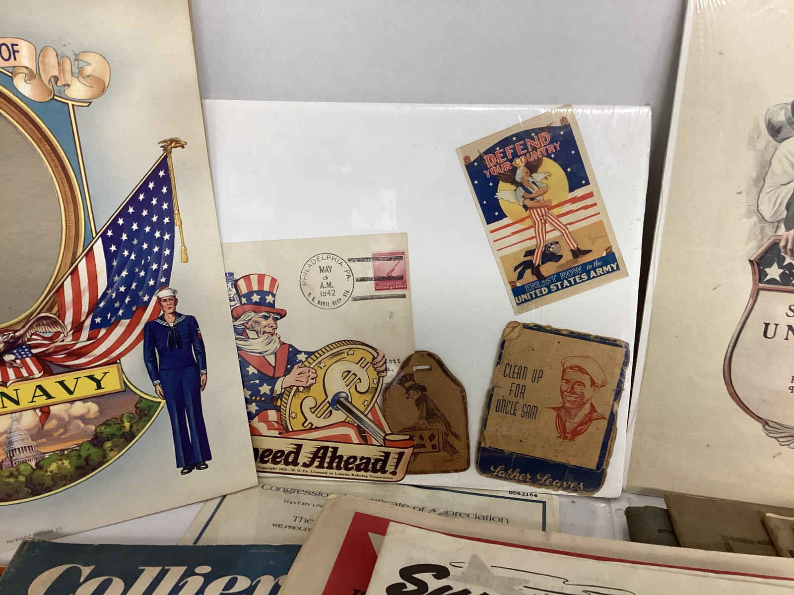 Military and Patriotic Advertisements, Magazines, Pamphlets, and More - 3