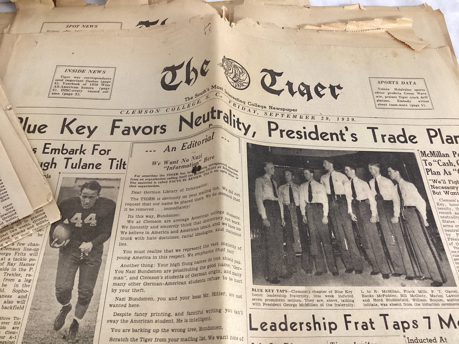 1930s Clemson College Newspapers, Clemson Book, and Posters - 3
