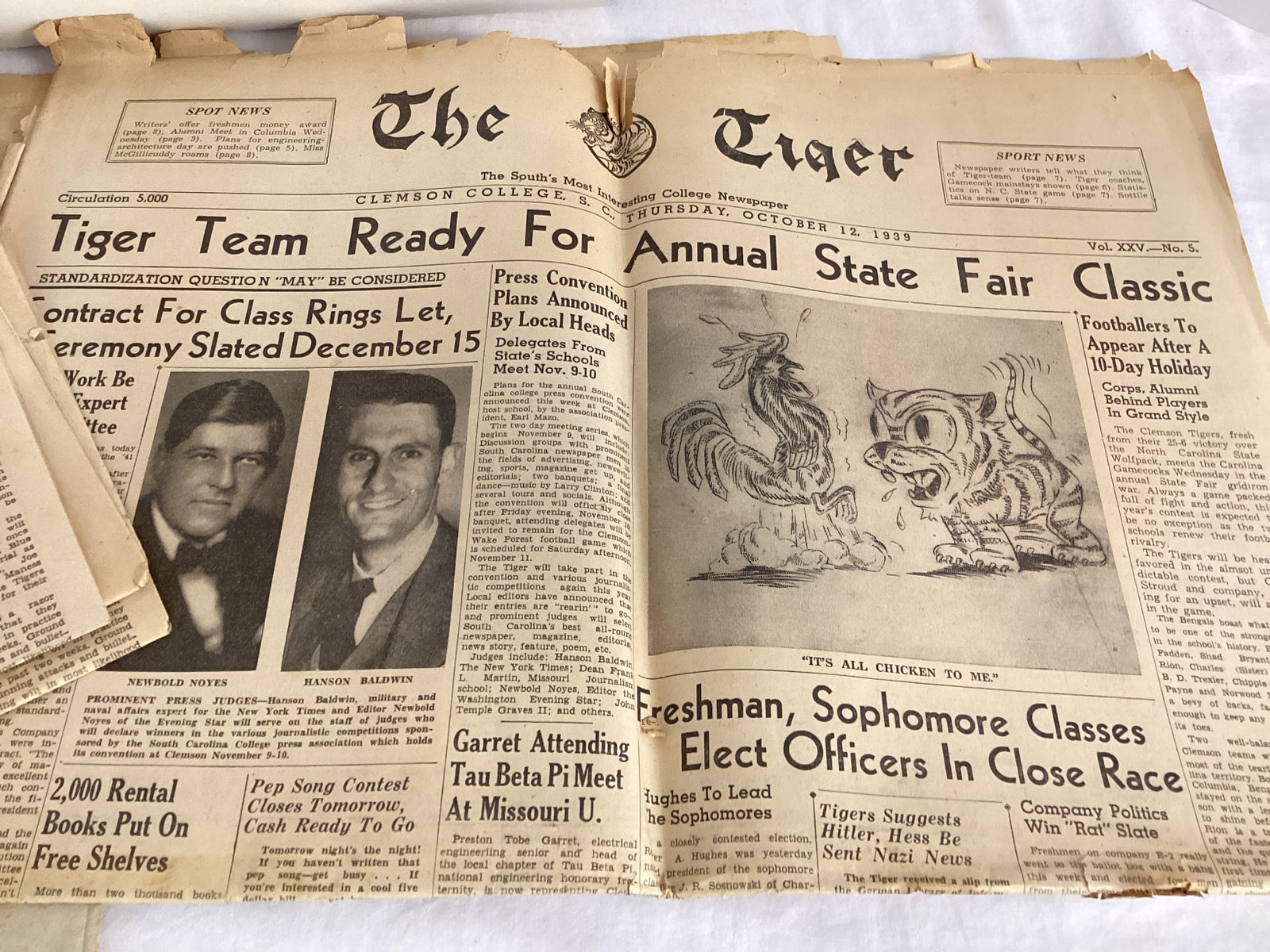 1930s Clemson College Newspapers, Clemson Book, and Posters - 4