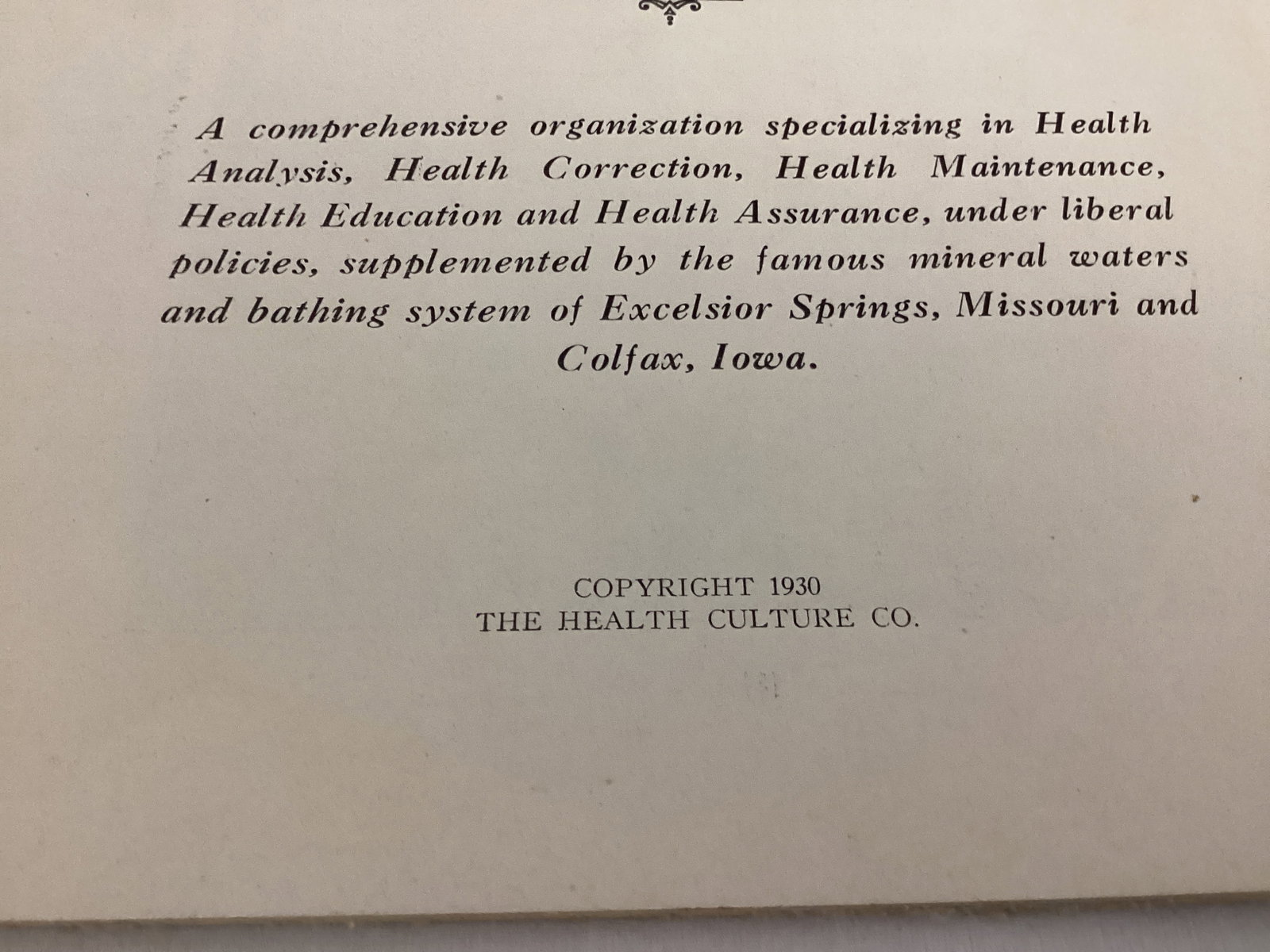 1930 The Ball Sanitarium & Health School Brochure Book - 3
