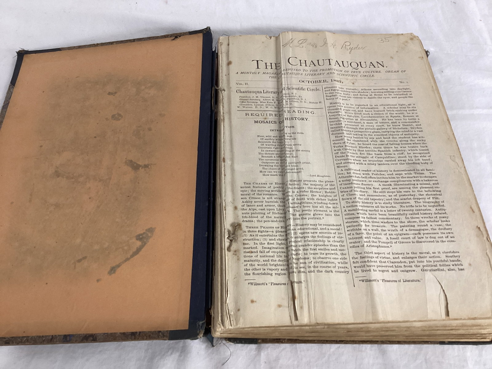 1881 - 1882 The Chautauquan Magazines in a Book - 5