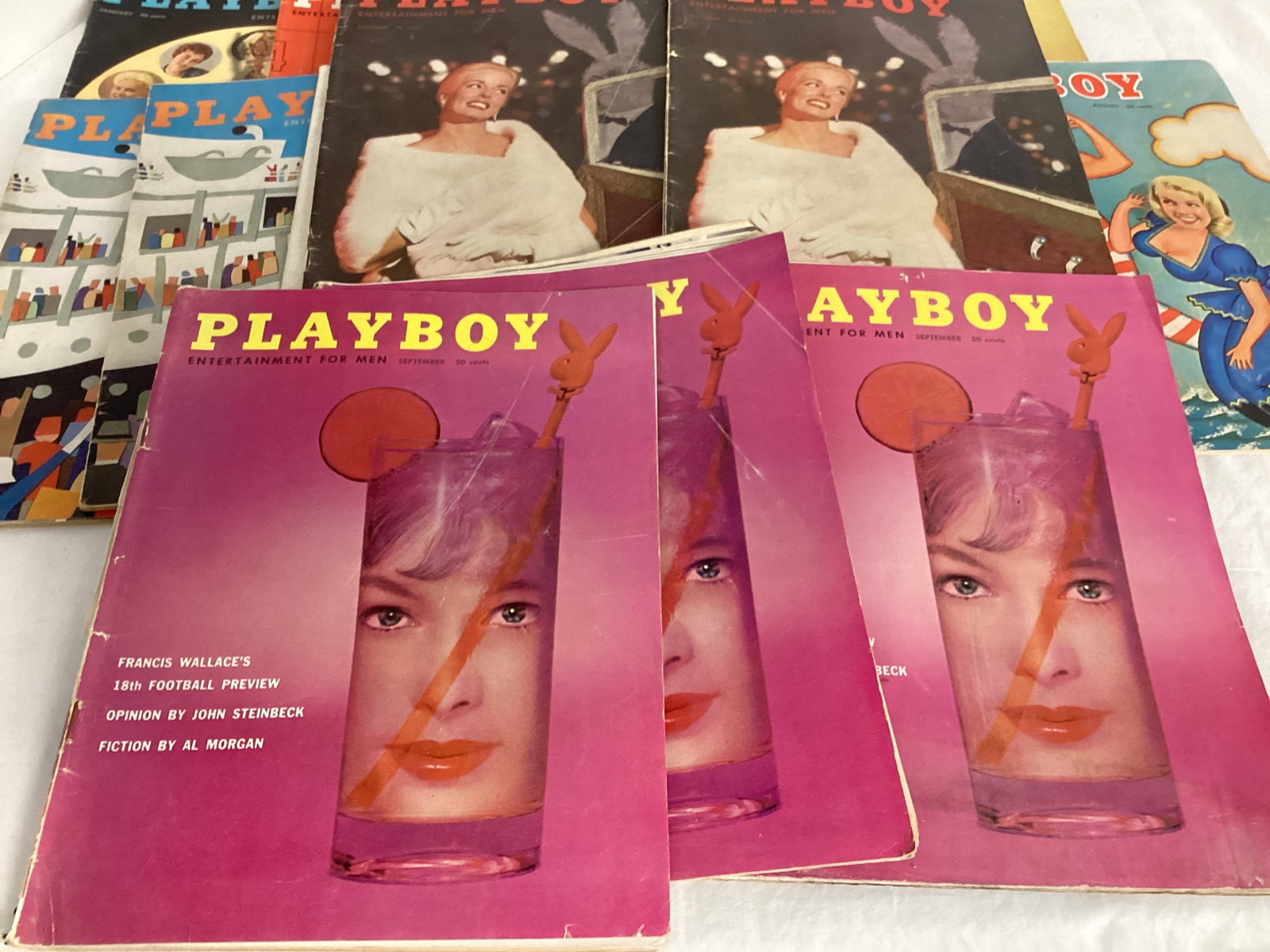 1957 Playboy Magazines - 4