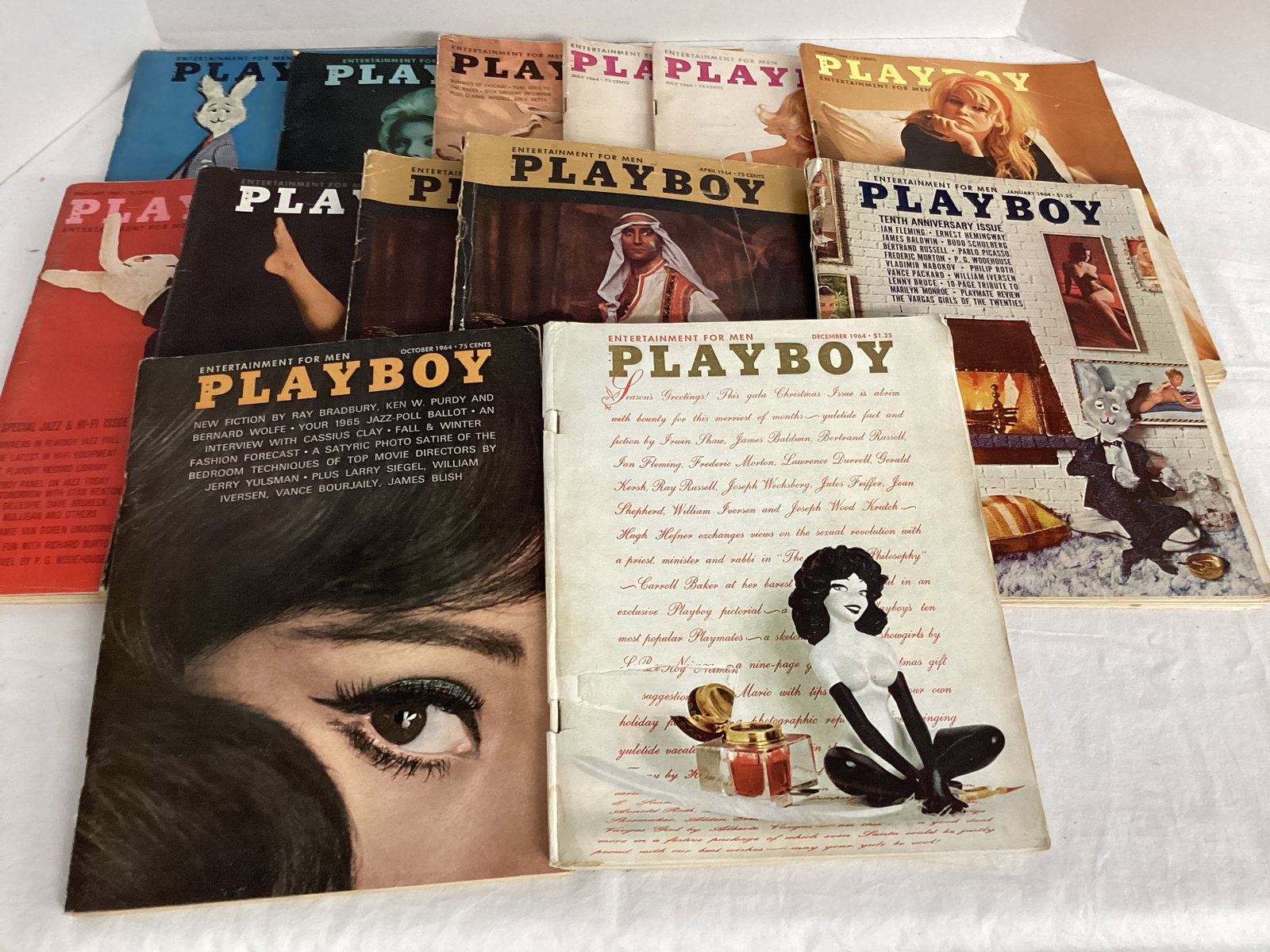 1964 Playboy Magazines: .
