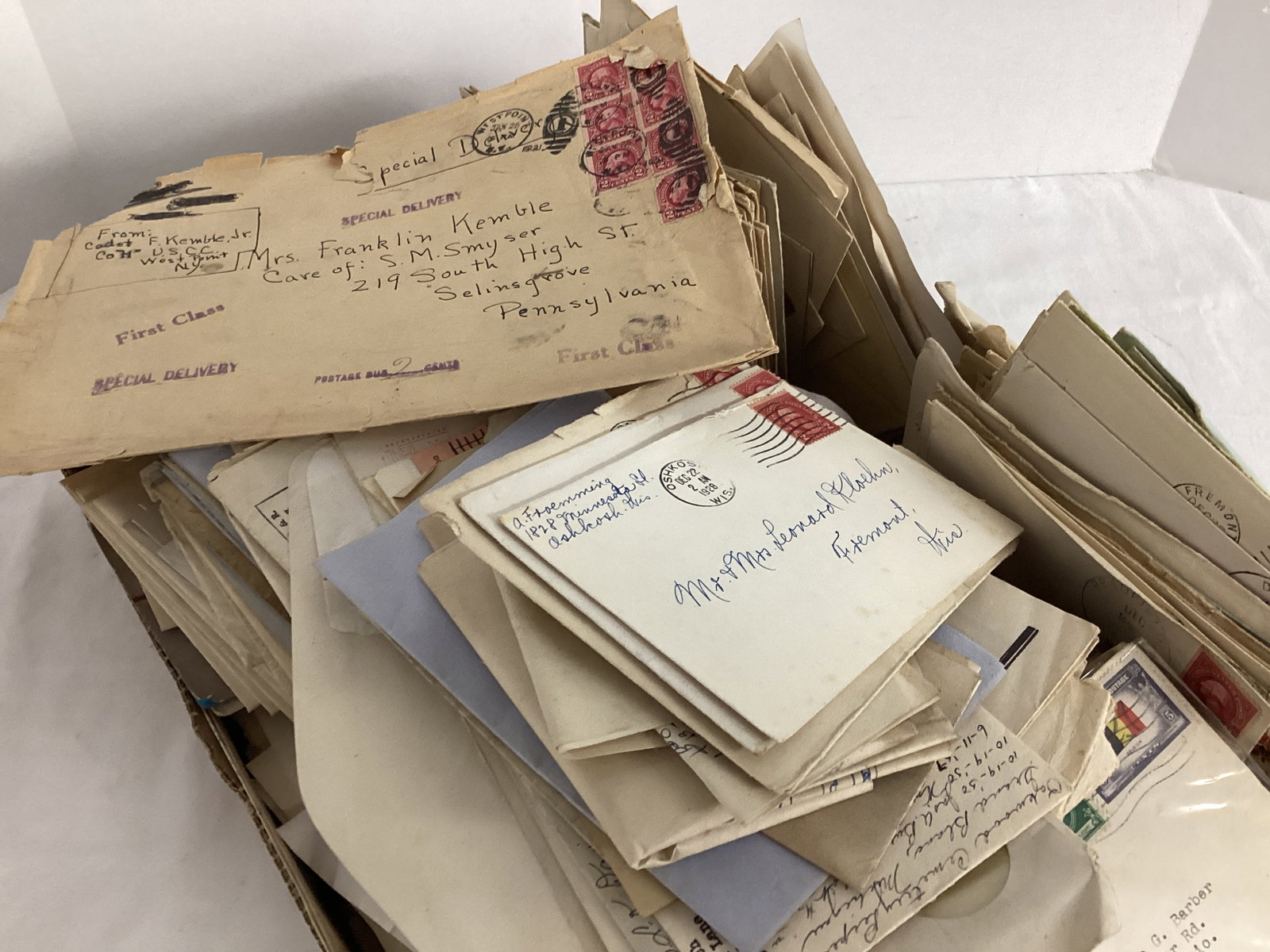 Antique and Newer Correspondence and Stamped Envelopes - 3
