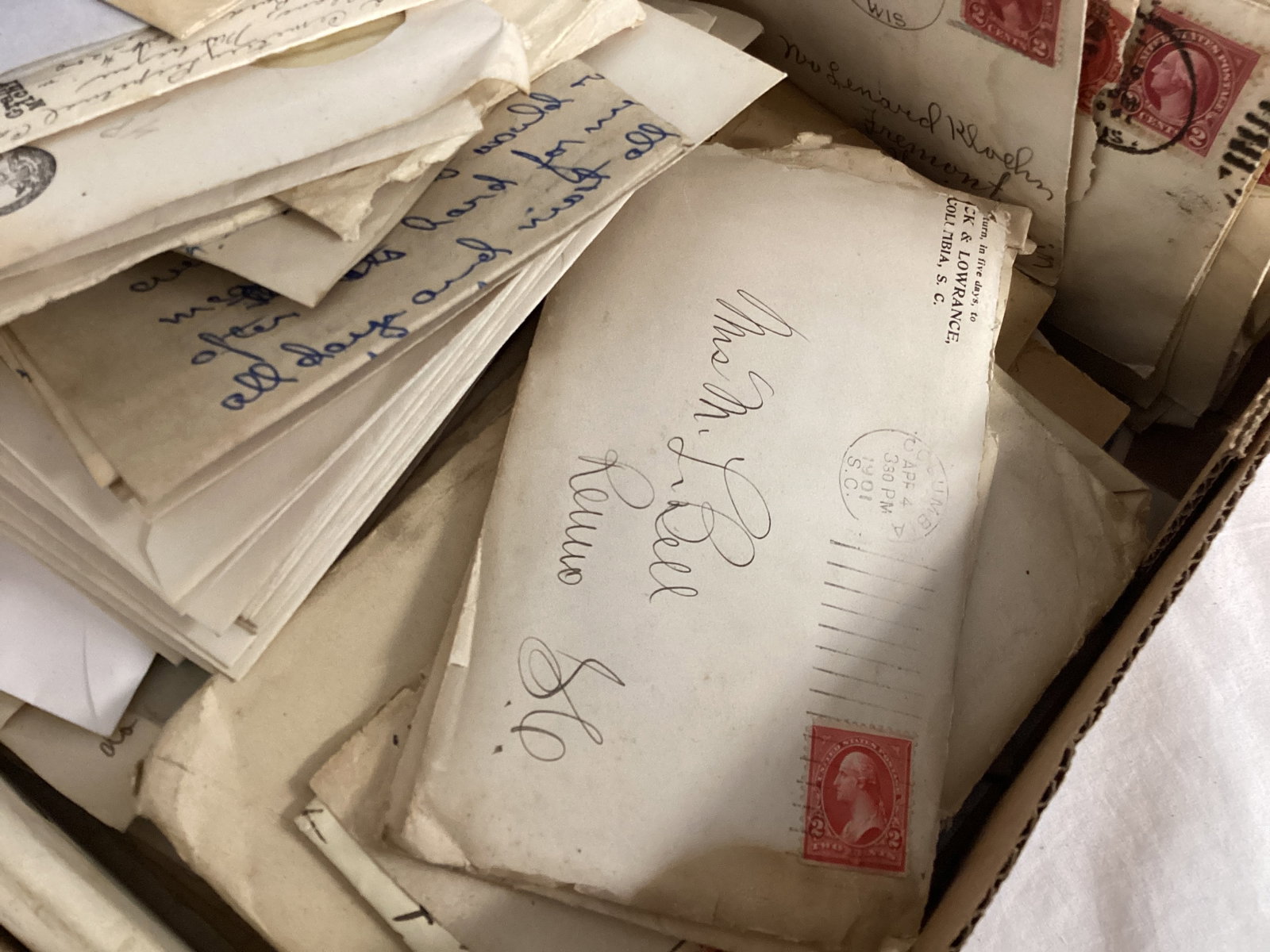 Antique and Newer Correspondence and Stamped Envelopes - 5