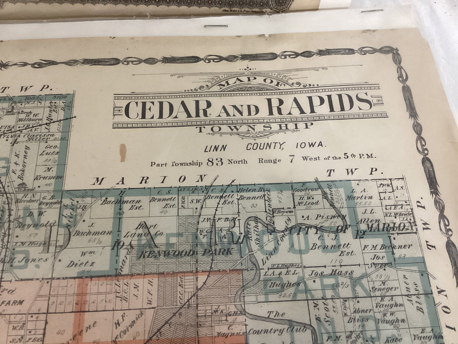 Two Linn County Iowa Maps - 3