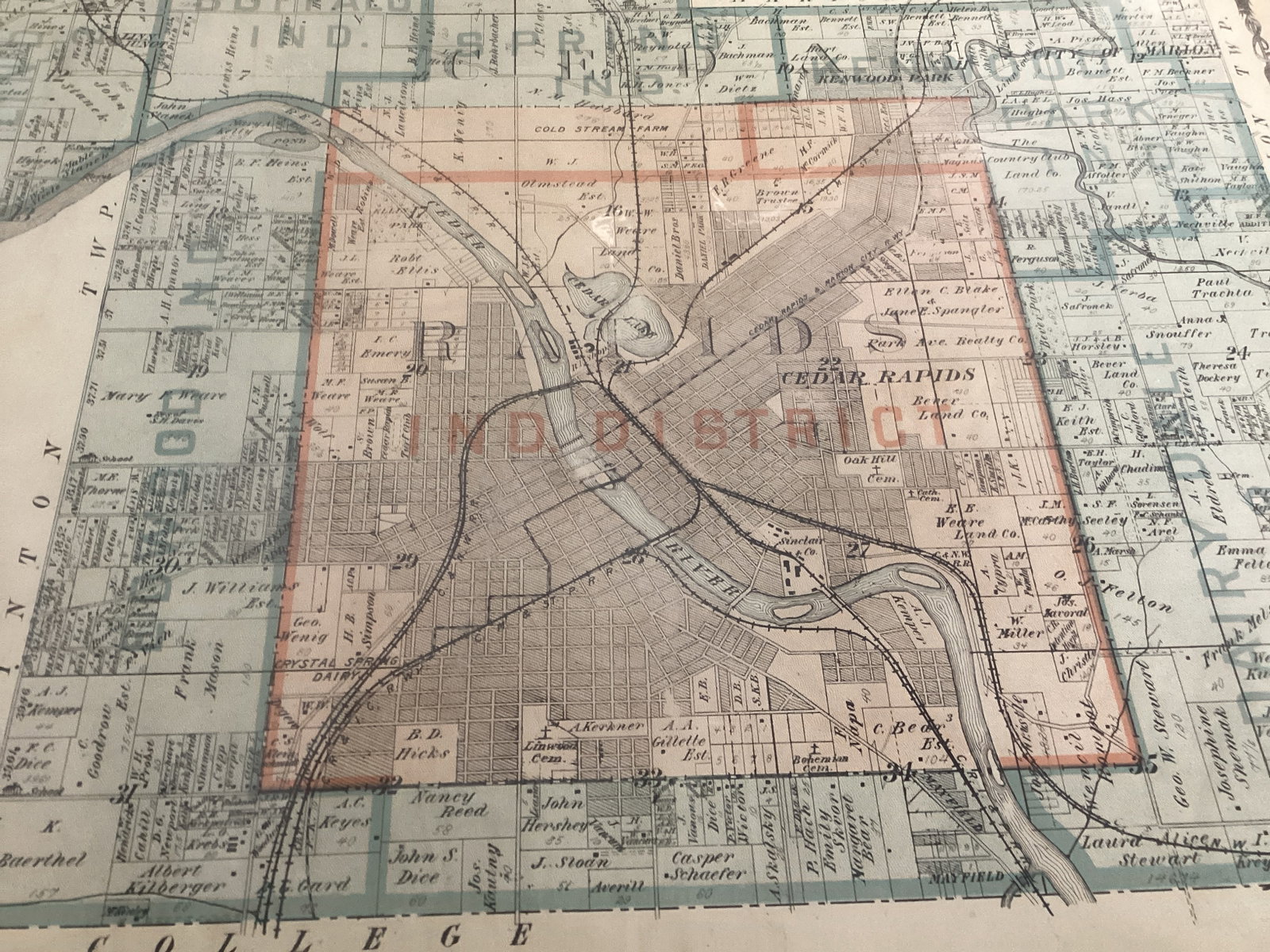 Two Linn County Iowa Maps - 4