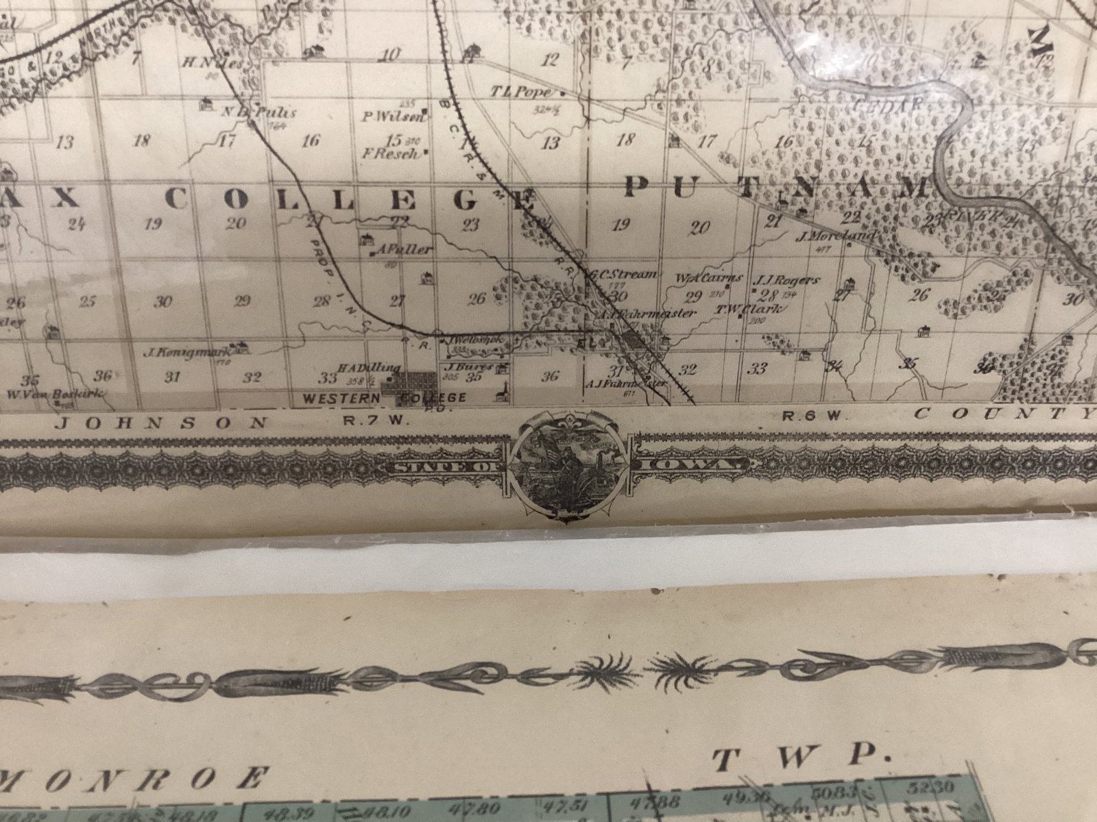 Two Linn County Iowa Maps - 7