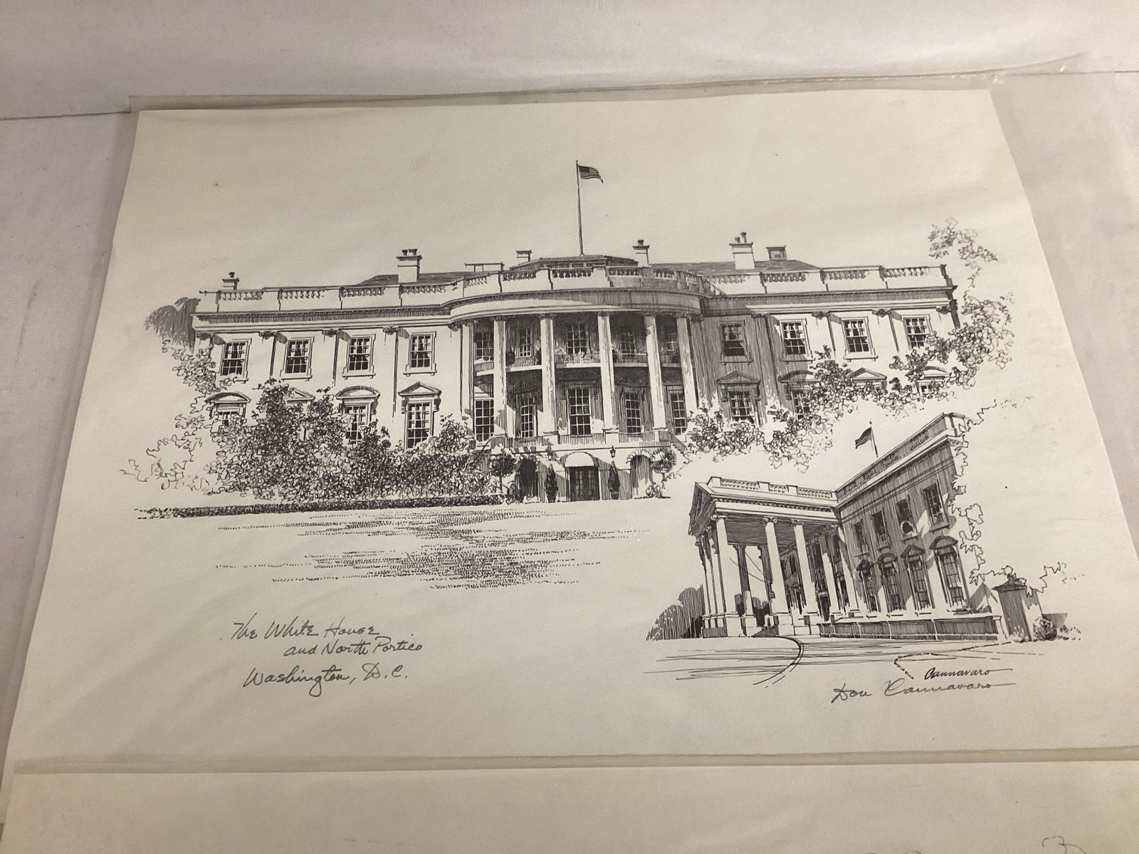 Don Cannavaro Signed White House and Capitol Prints - 2