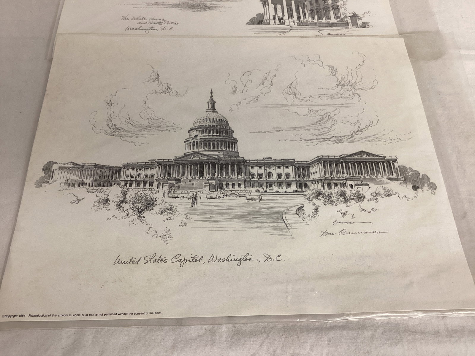 Don Cannavaro Signed White House and Capitol Prints - 5