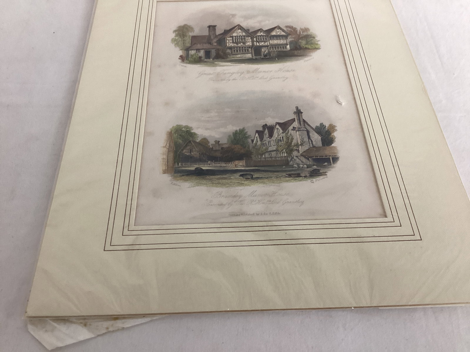 Original Steel Engraving with Mat - 6
