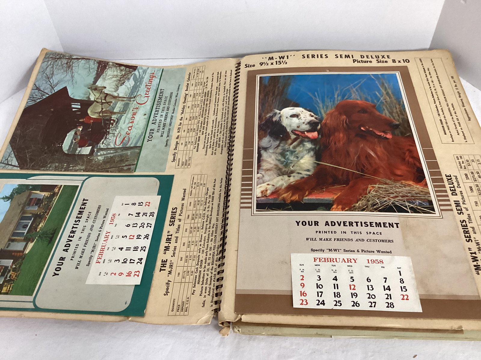 Salesman Sample Books for Christmas Cards and 1958 Calendars - 11