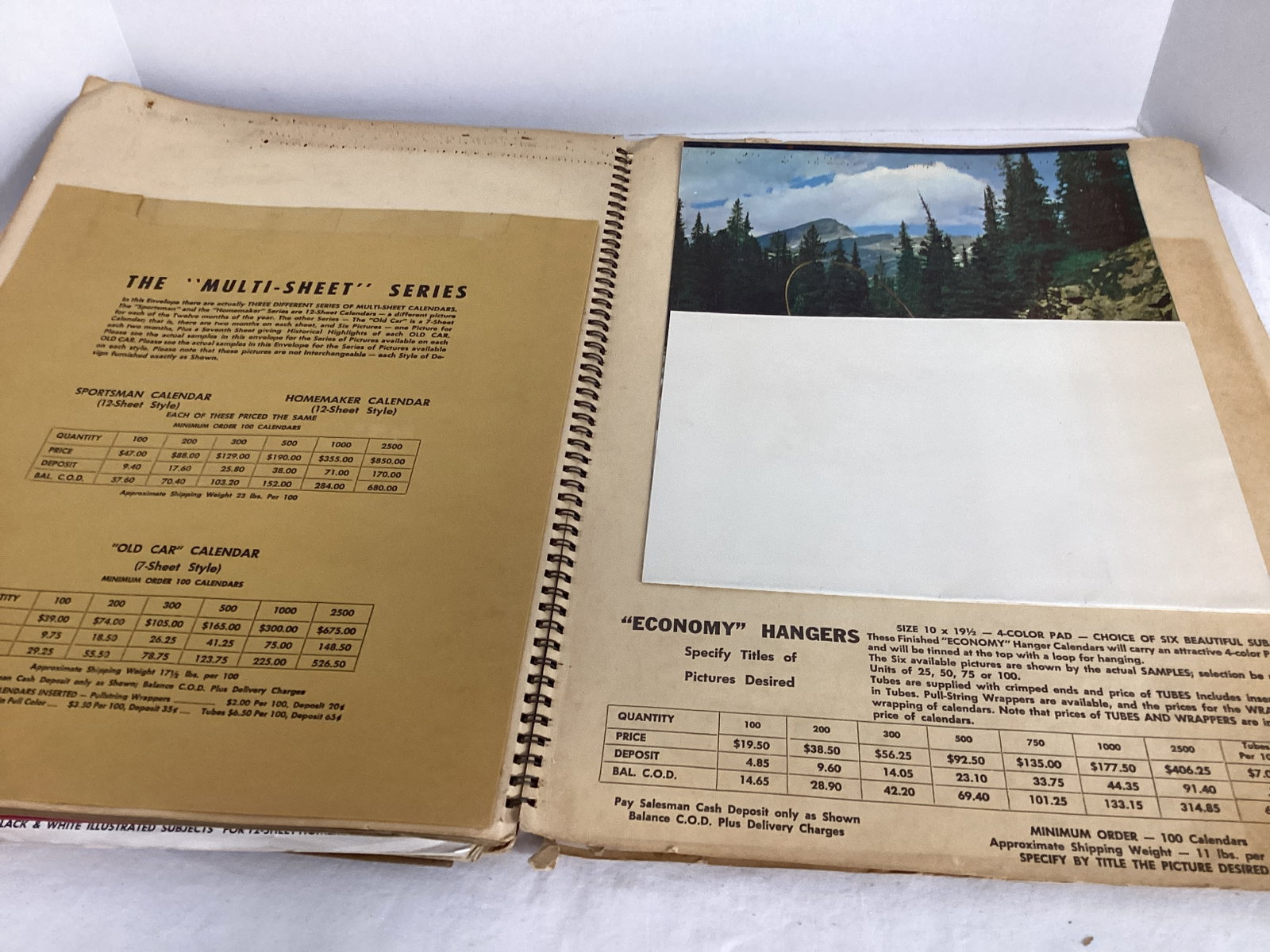 Salesman Sample Books for Christmas Cards and 1958 Calendars - 13