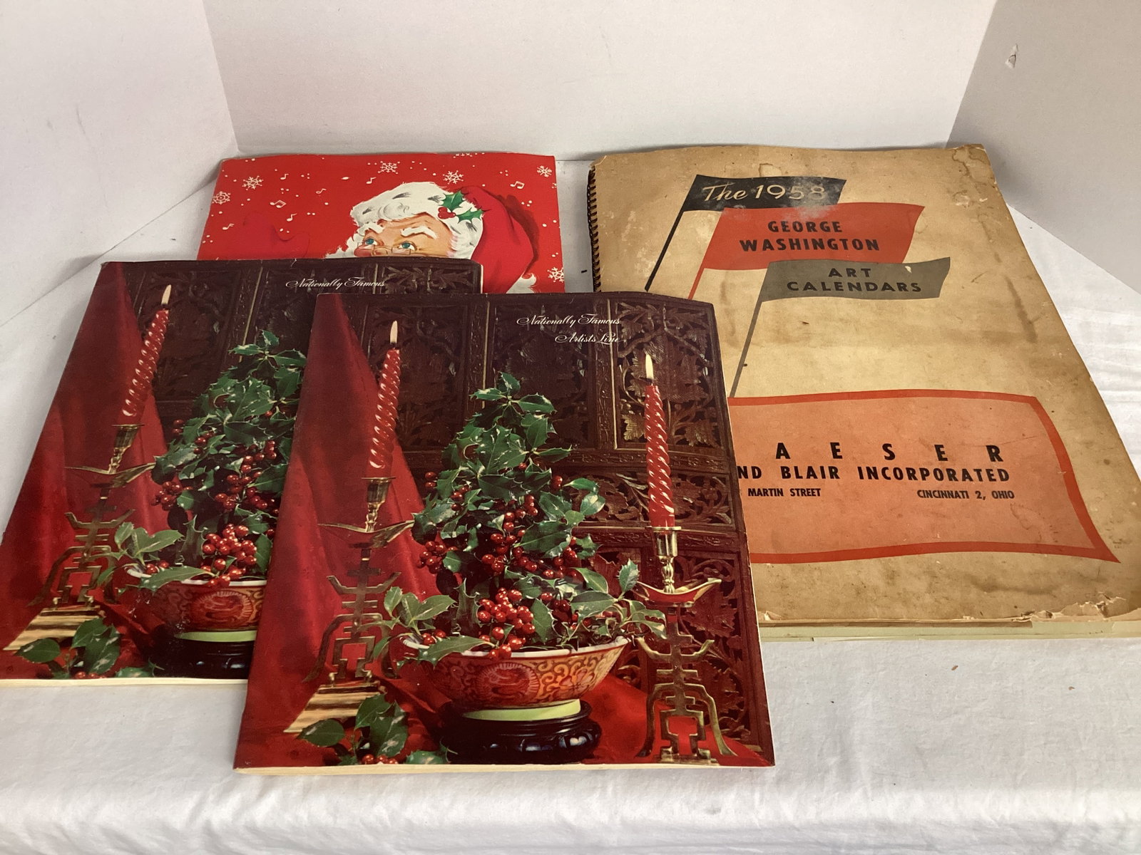 Salesman Sample Books for Christmas Cards and 1958 Calendars: .