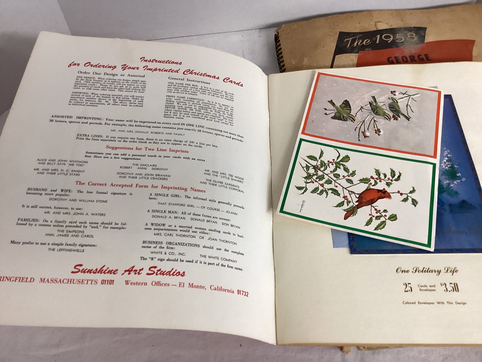 Salesman Sample Books for Christmas Cards and 1958 Calendars - 7