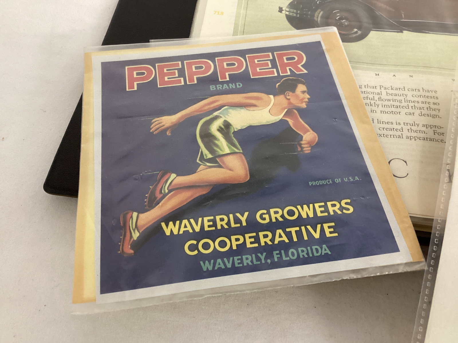 Binder of Saturday Evening Post Automobile Advertisements, The Poster Magazine, Can Labels - 2
