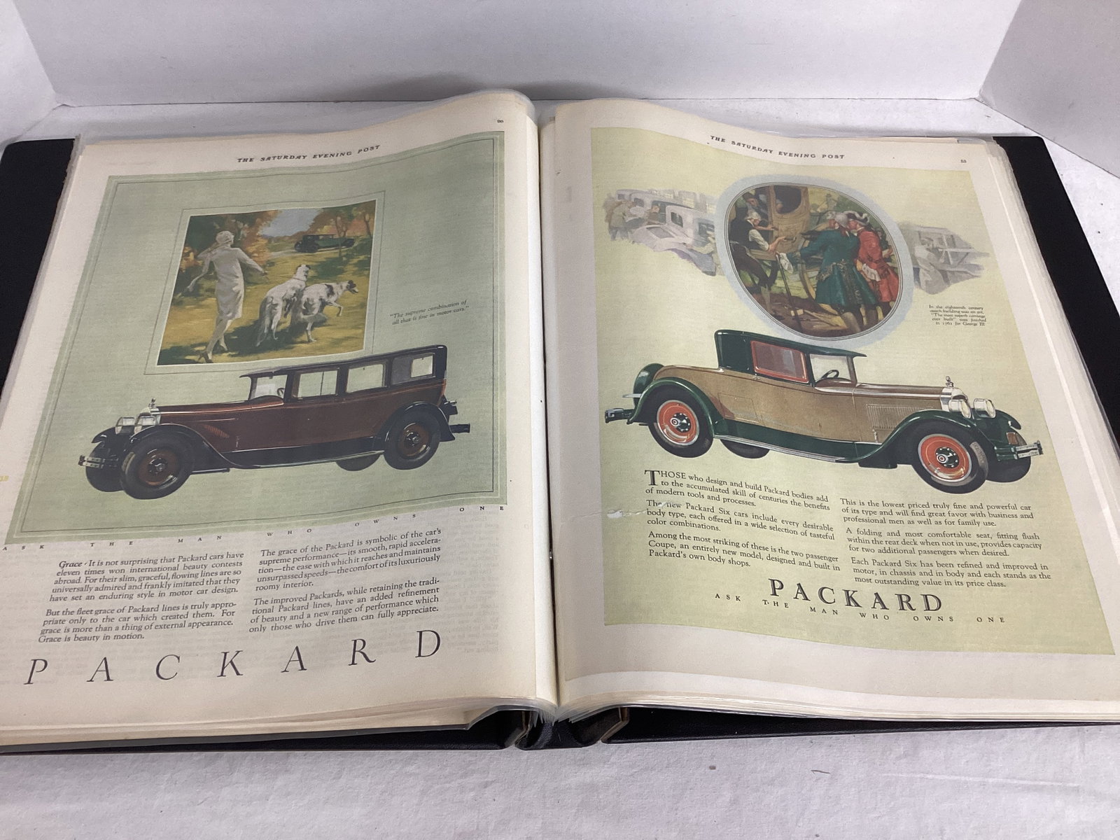Binder of Saturday Evening Post Automobile Advertisements, The Poster Magazine, Can Labels - 7