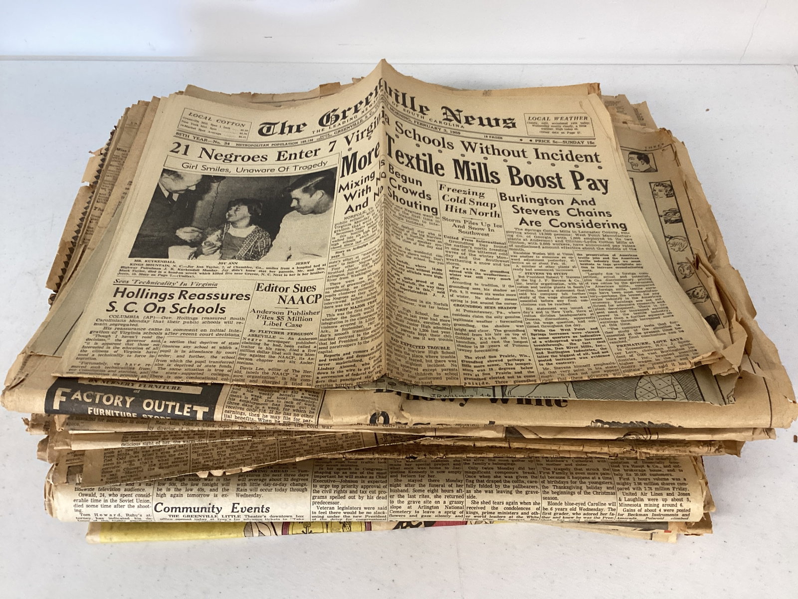 Greenville, SC Newspapers: please preview for condition