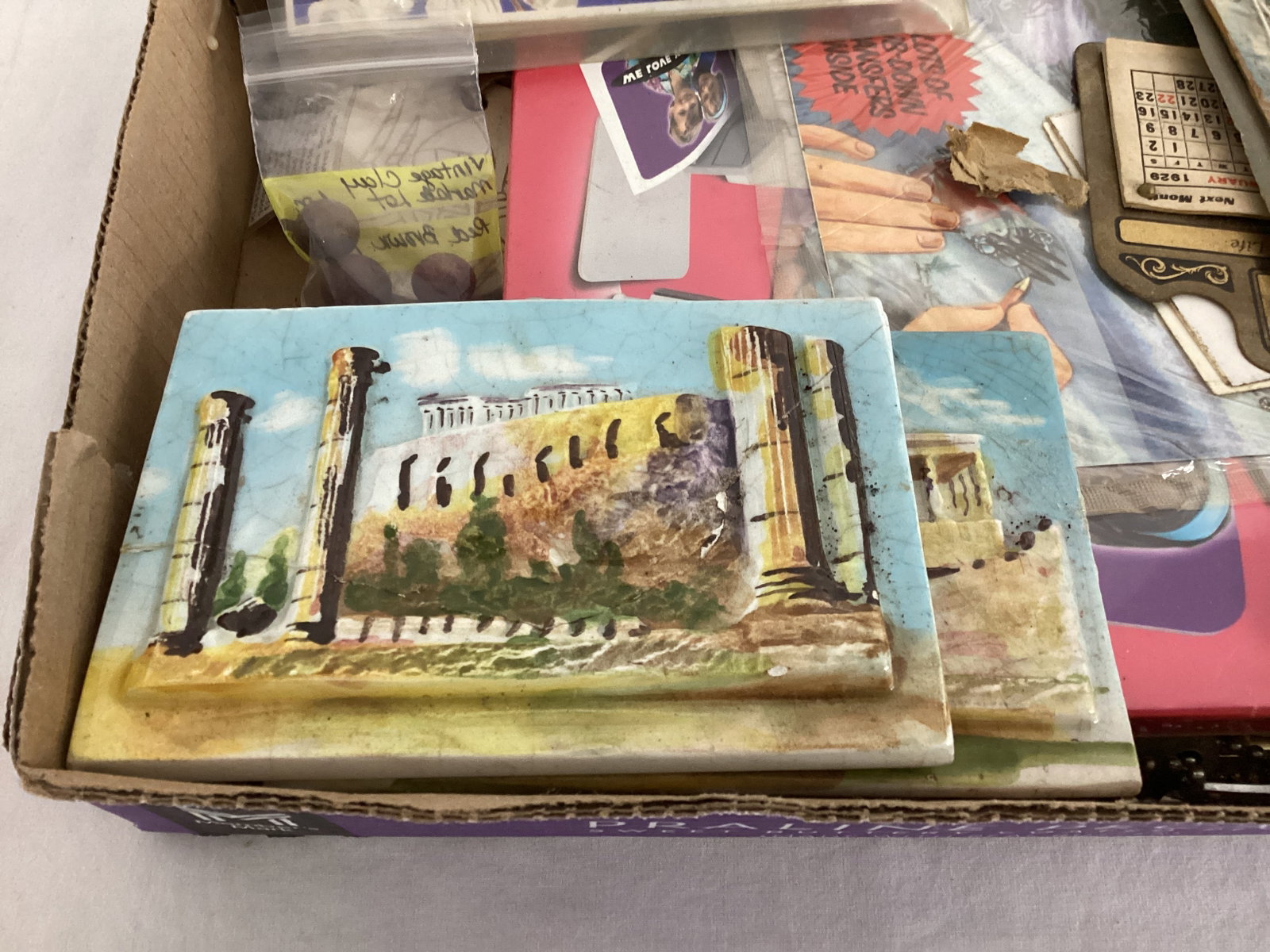 Decorative Tiles, Clay Marbles, Vintage Items, Wildflower Seals, and More - 2