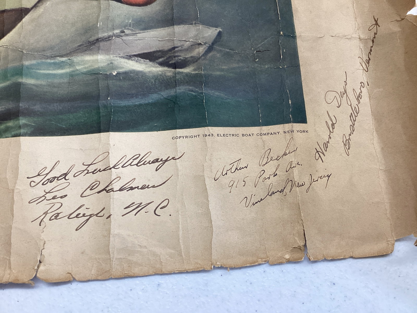 Two Signed Military Posters - 6