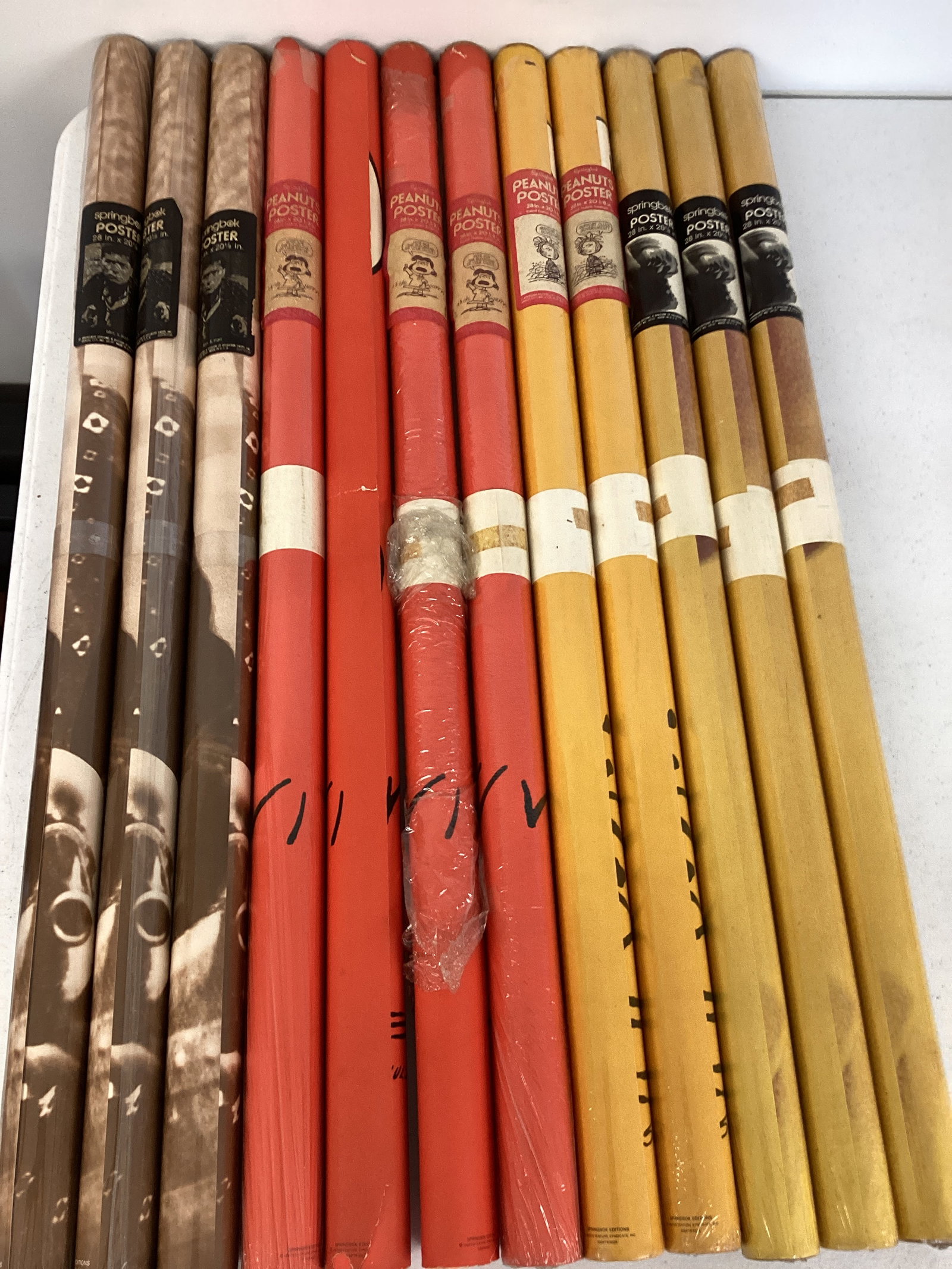 12 Vintage Sealed Springbok Posters - Peanuts and Other: .