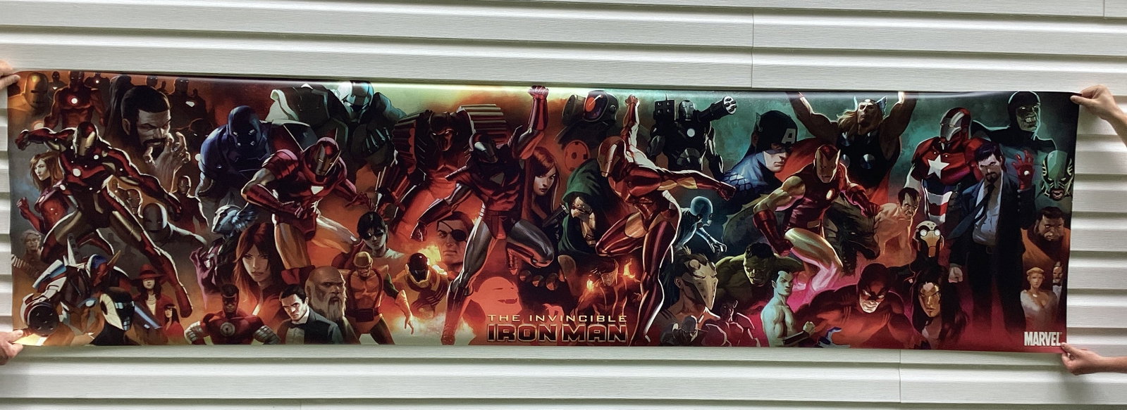 The Invincible Iron Man Vinyl Banner: 30" h x 118" long