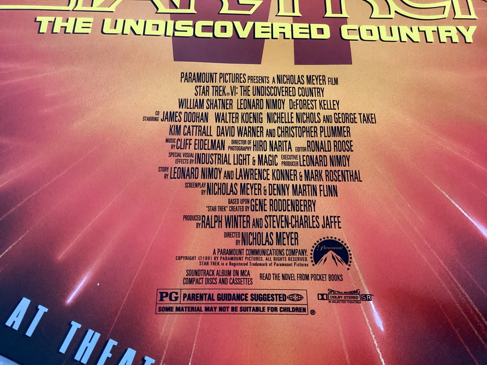 Star Trek The Undiscovered Country Movie Poster - 5