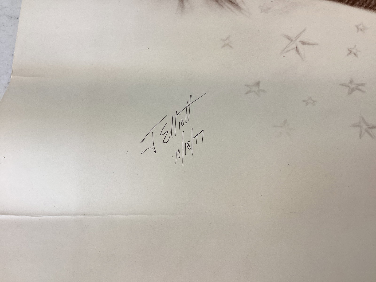 Signed J. Elliott "He Touched Me" Elvis Portrait - 3