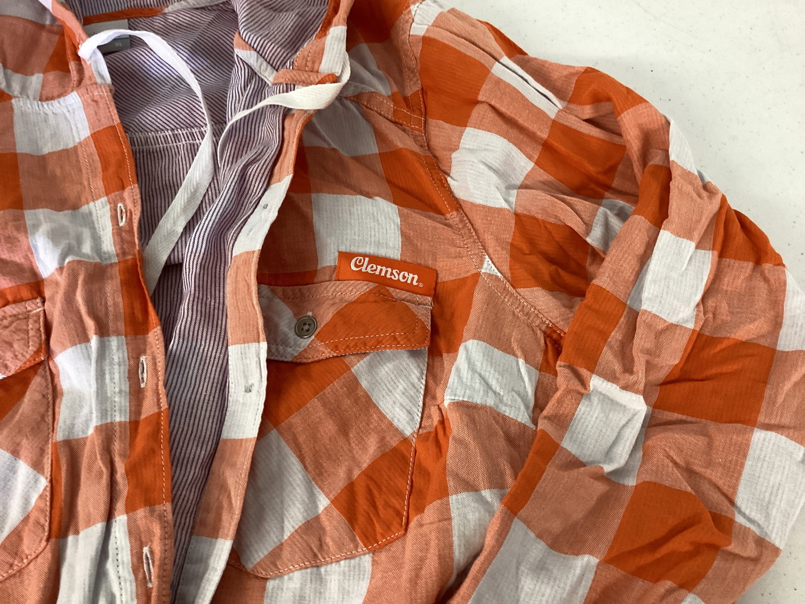 The Clemson Blazer and Columbia Hooded Long Sleeve Shirt - 3