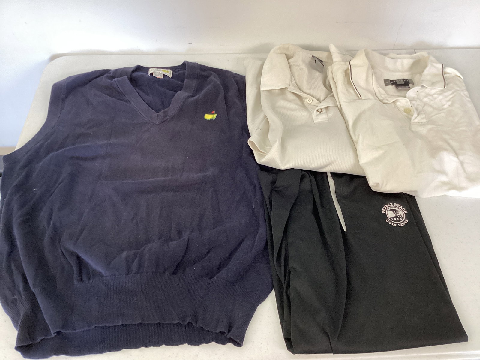 Golfing Shirts Including Masters Golf Vest: .
