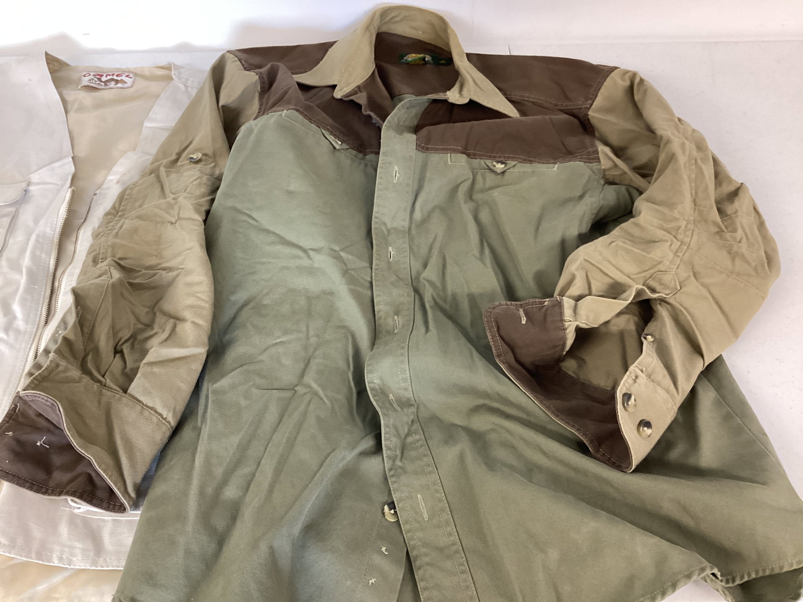 Camel Fishing Vest and Cabela's Long Sleeve Shirt - 2