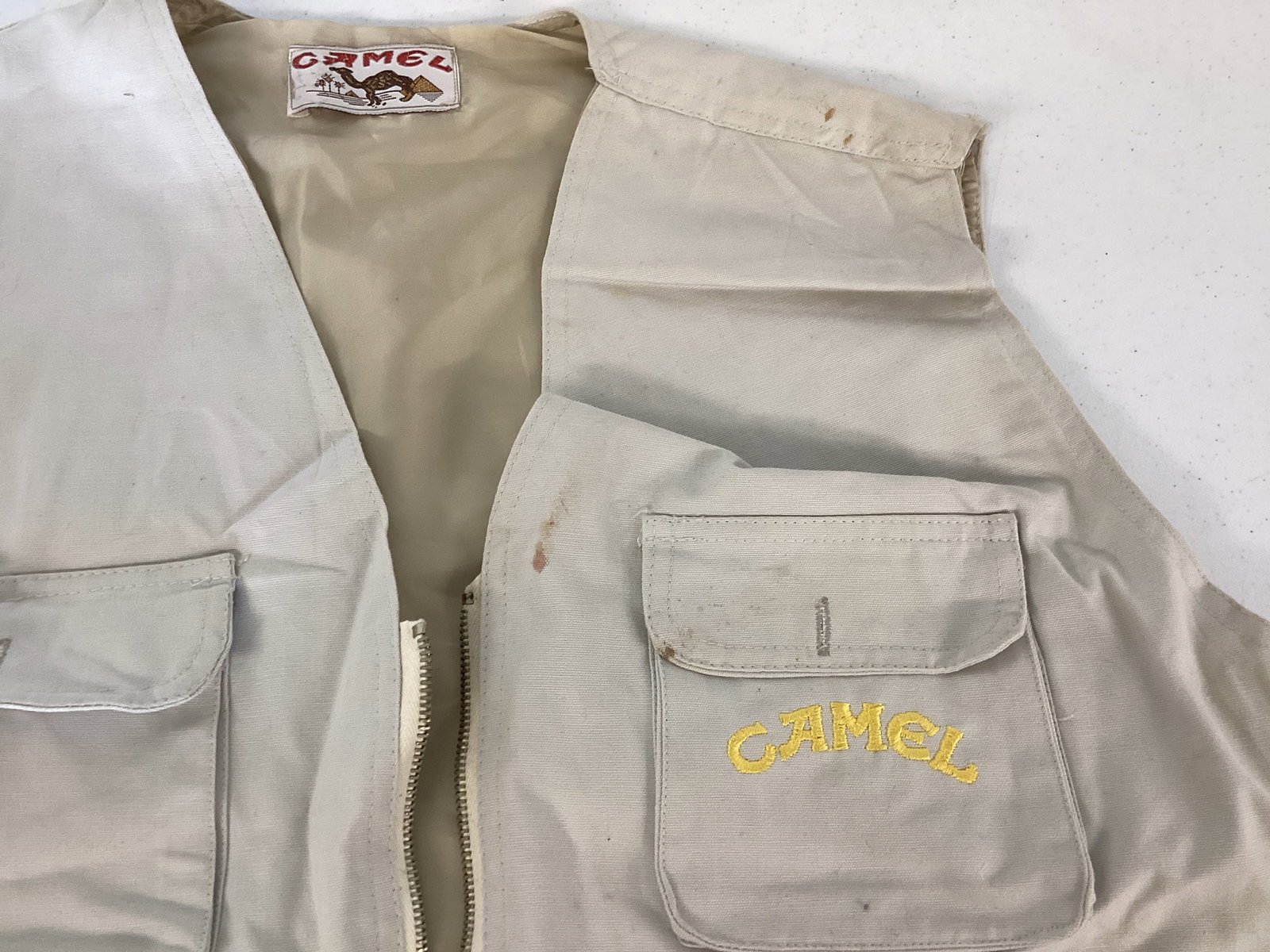 Camel Fishing Vest and Cabela's Long Sleeve Shirt - 5