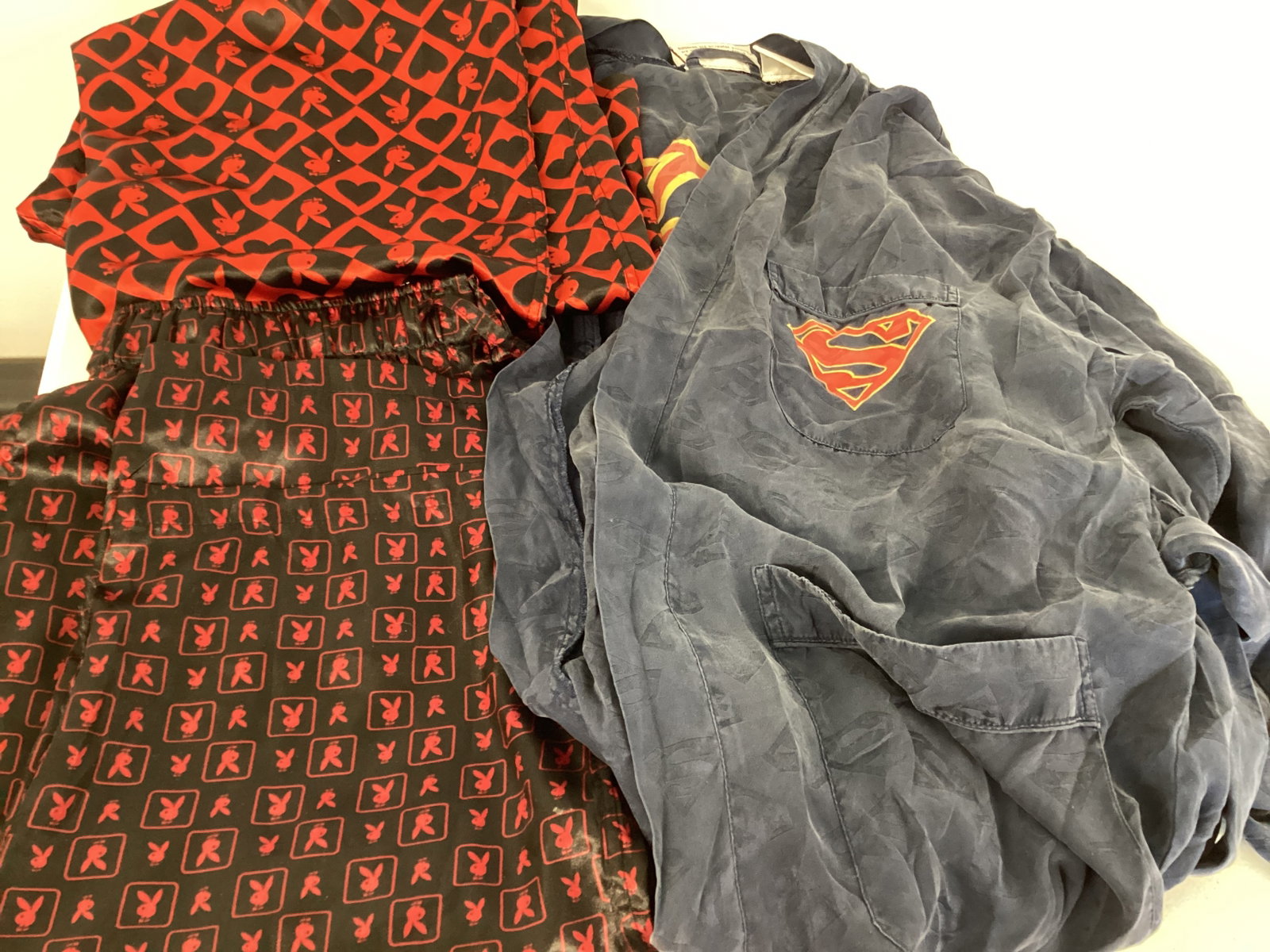 Playboy Pajama Pants and Superman Robe (1 of 6)