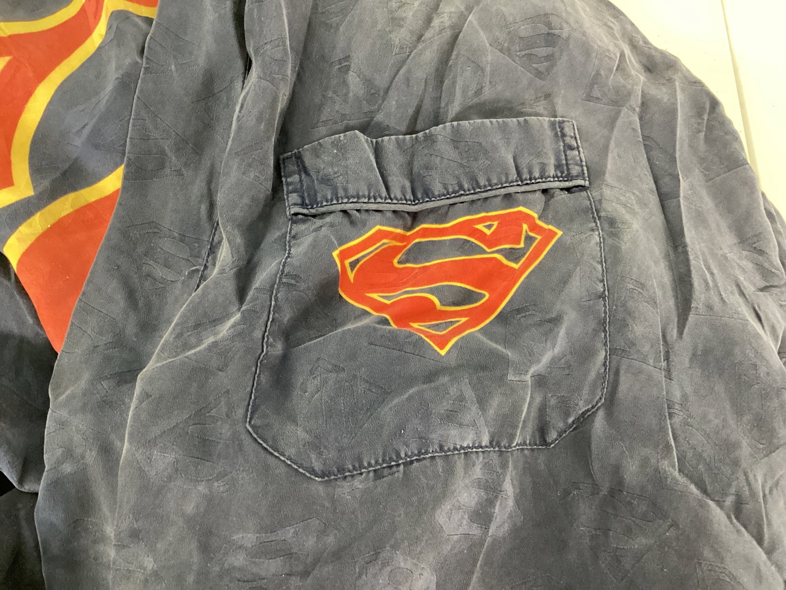 Playboy Pajama Pants and Superman Robe - 5