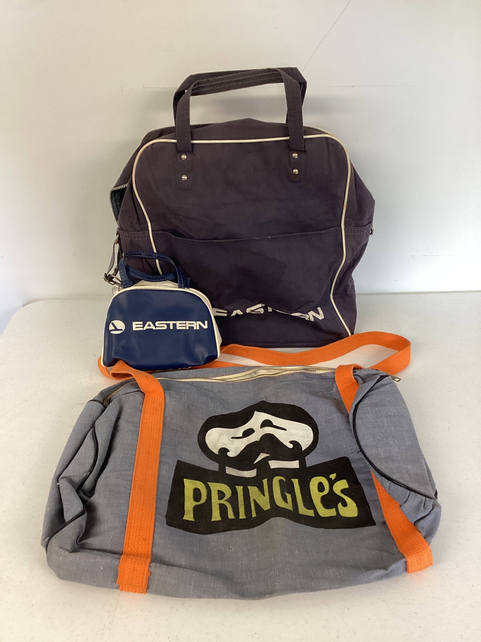 Eastern Airlines and Pringles Travel Bags: .