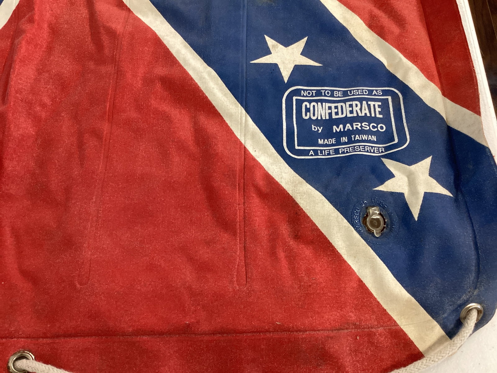 Vintage Confederate Flag Canvas Float - 2
