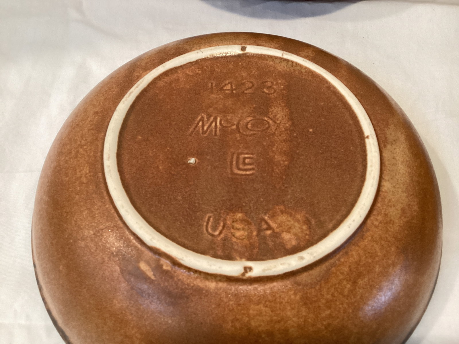 Four McCoy 1423 Pottery Bowls - 3