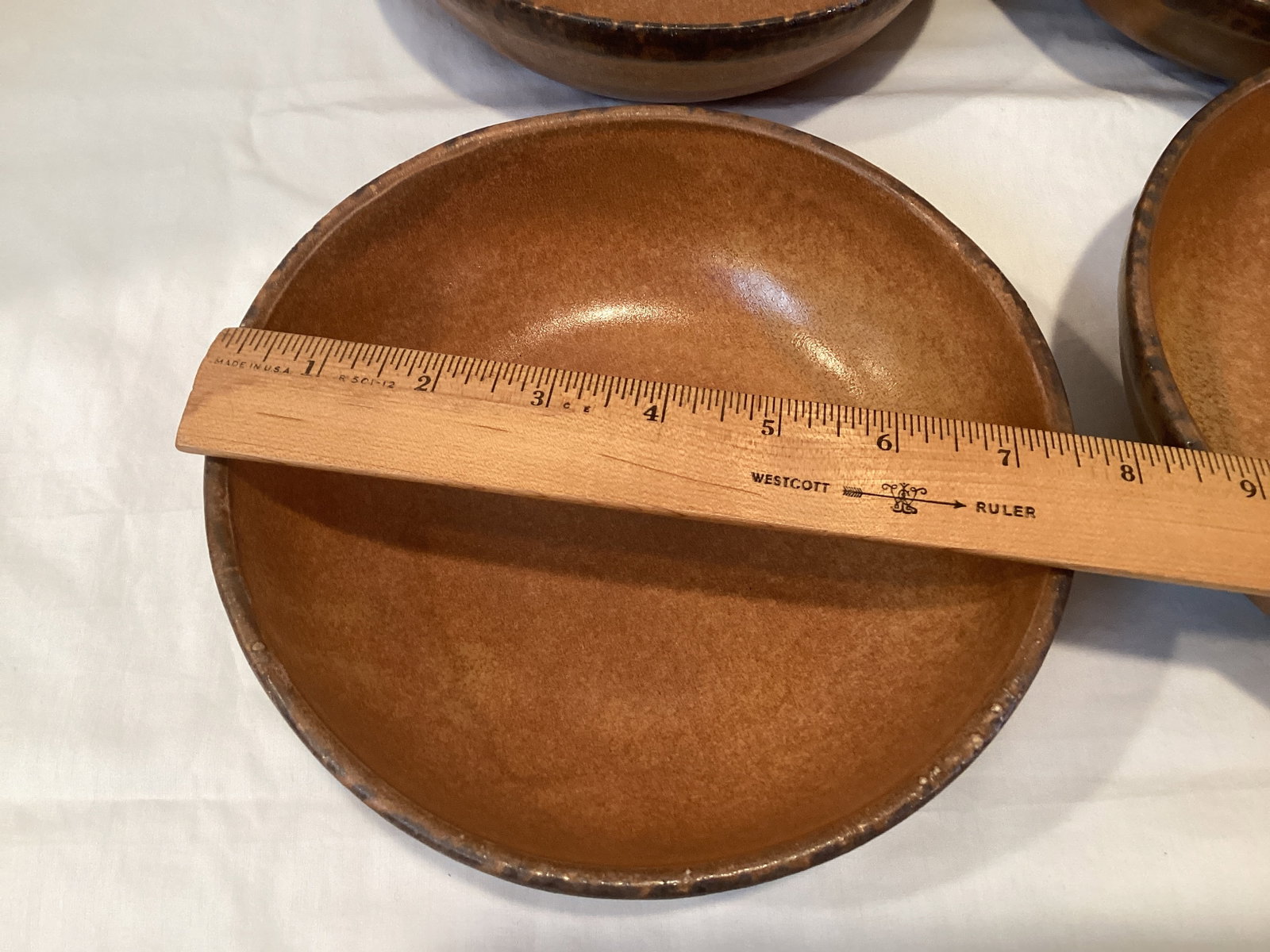 Four McCoy 1423 Pottery Bowls - 4