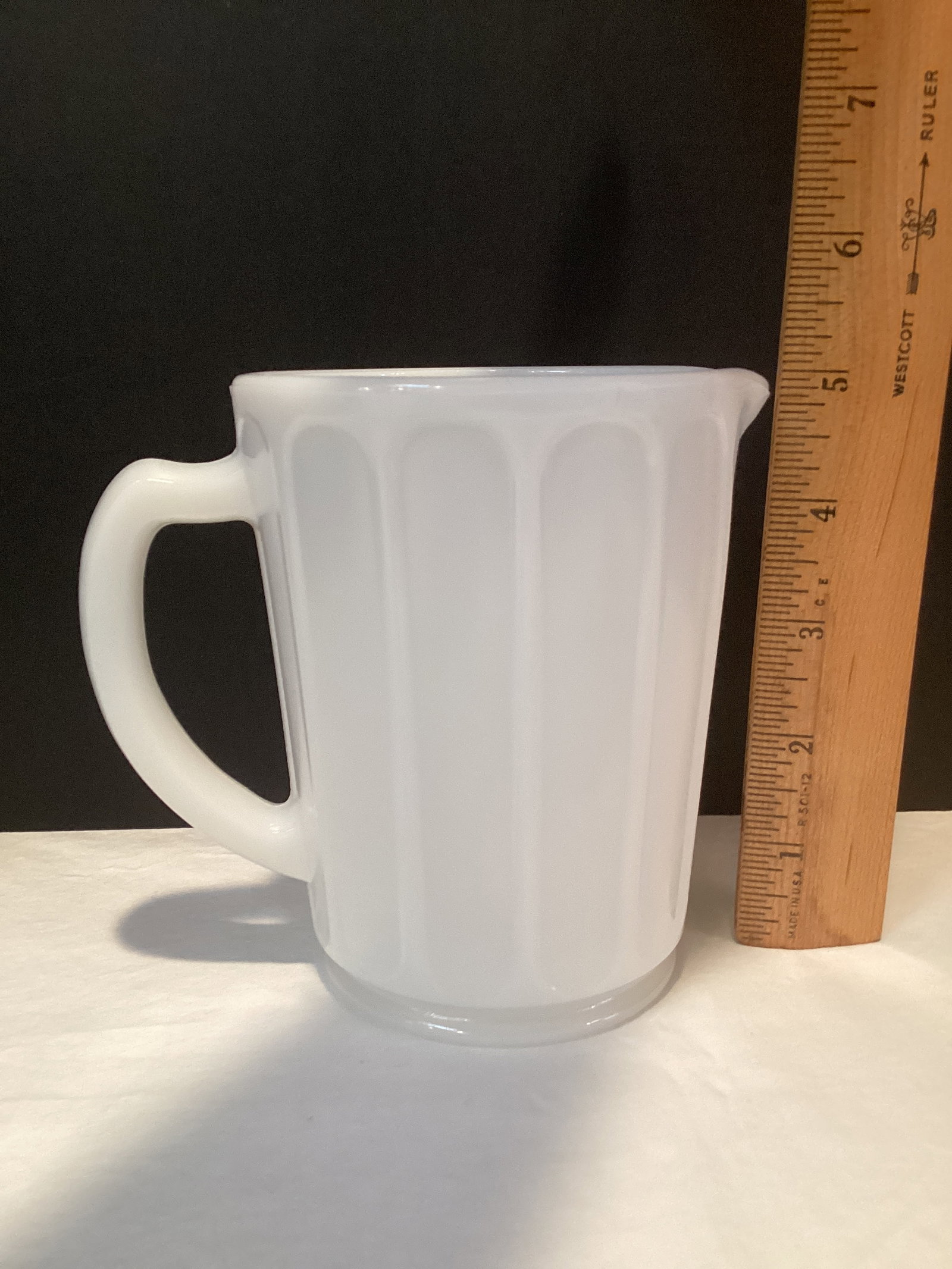 Milk Glass Pitcher - 3