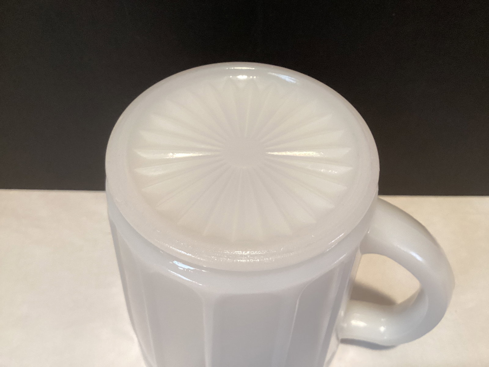 Milk Glass Pitcher - 4