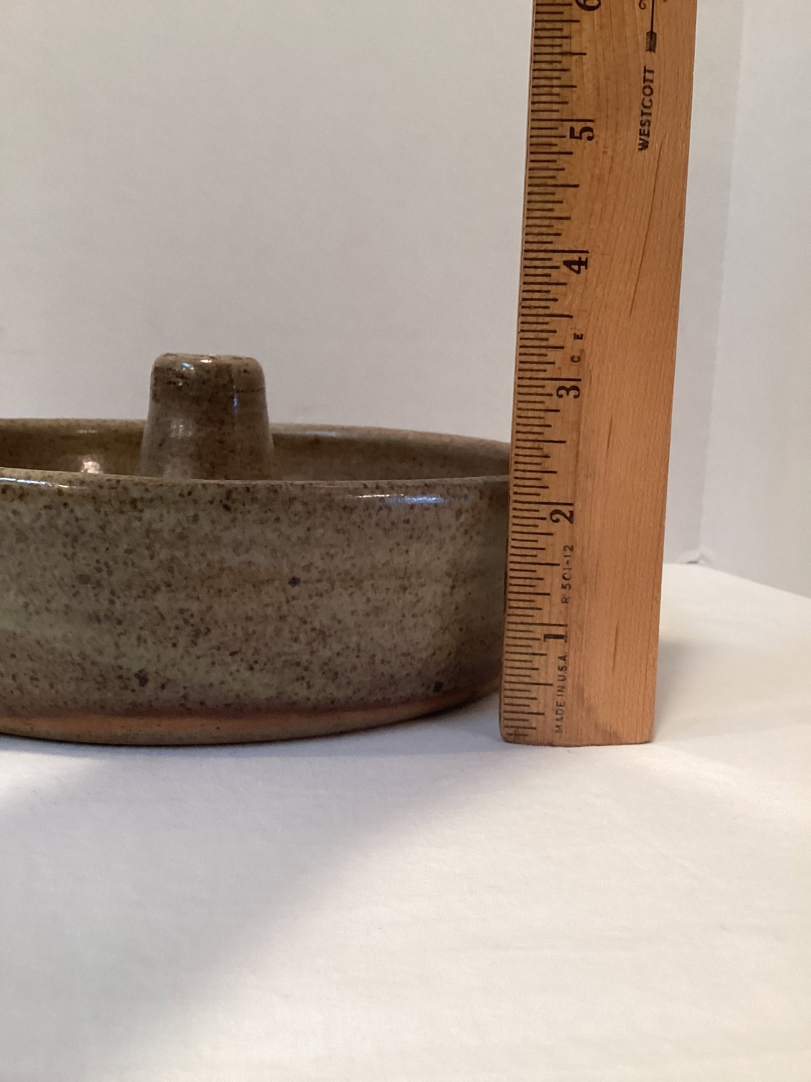 Signed Pottery Spoon Rest, Batter Bowl, and Baking Pan - 8