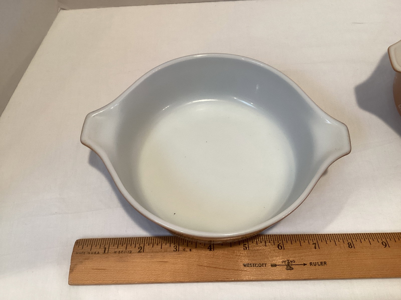 Two Pyrex Woodland Pattern Baking Dishes - 3