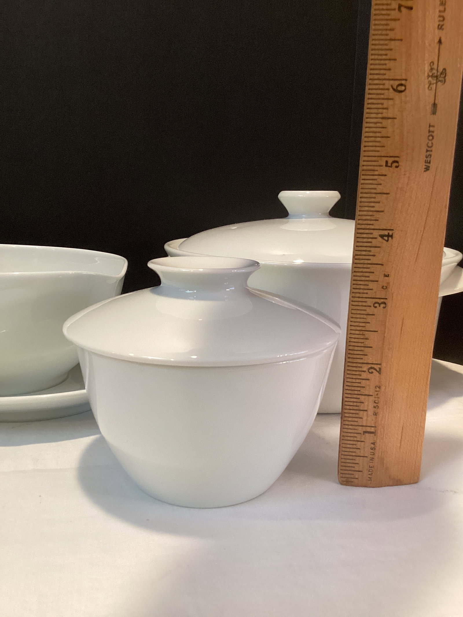 Noritake Cook'n Serve Angela Baking Dish, Serving Bowl, Creamer, Sugar, and Gravy Boat - 3