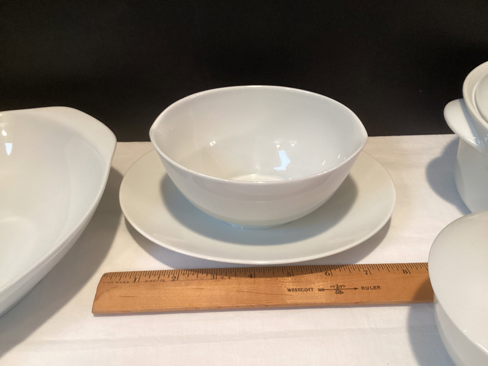 Noritake Cook'n Serve Angela Baking Dish, Serving Bowl, Creamer, Sugar, and Gravy Boat - 5