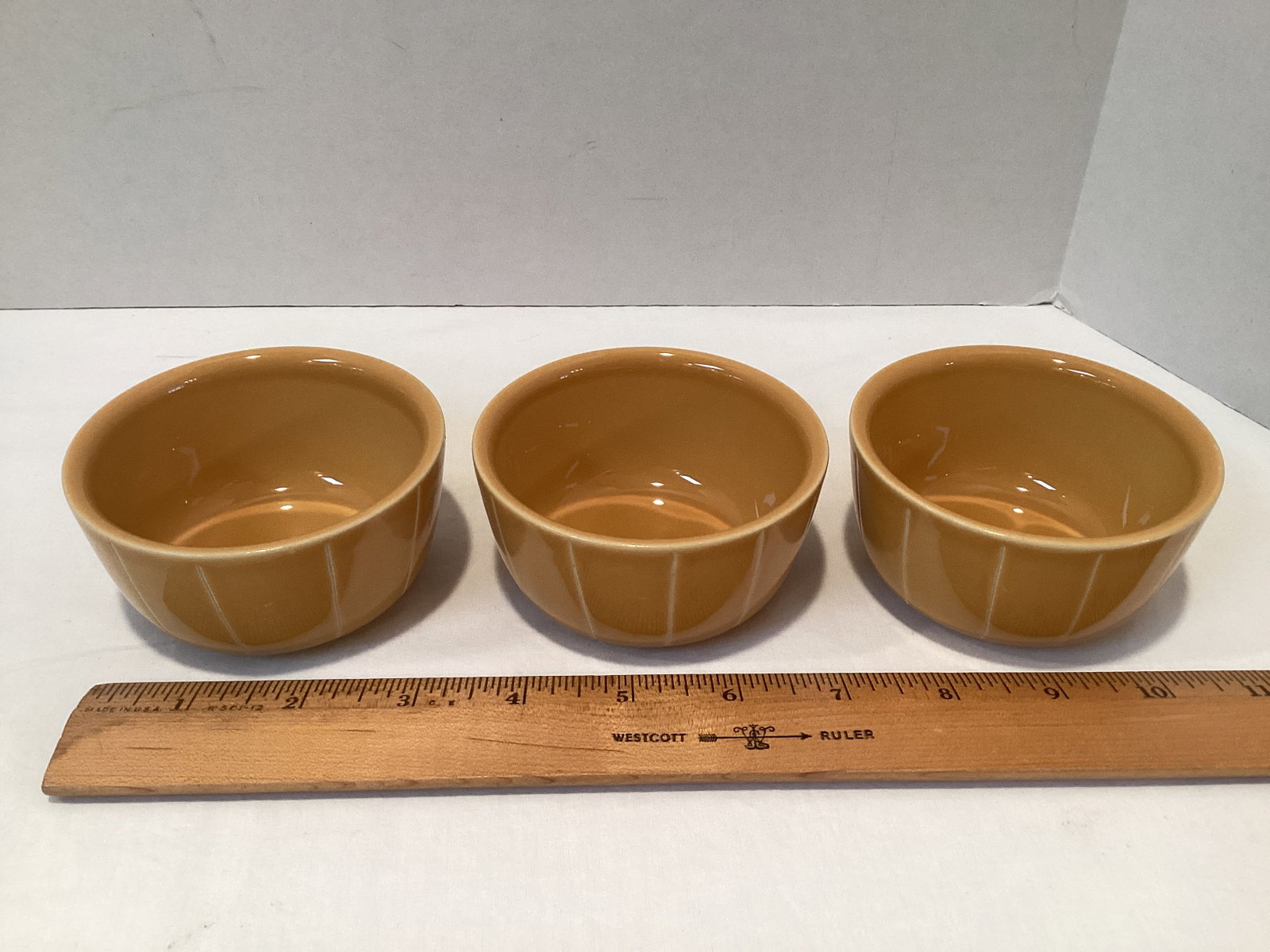 Eight Stoneware Fruit Dessert Bowls - 10