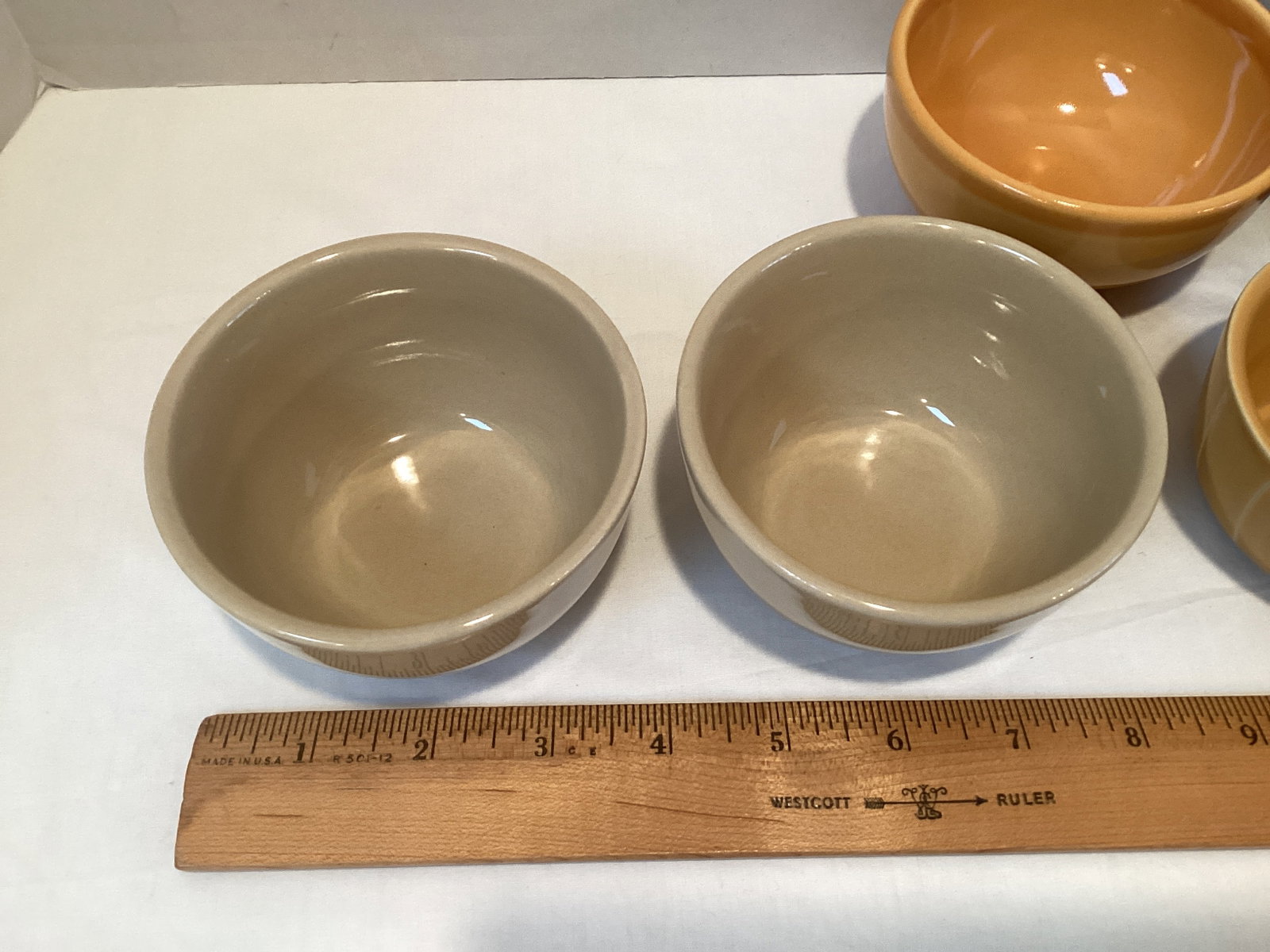 Eight Stoneware Fruit Dessert Bowls - 3