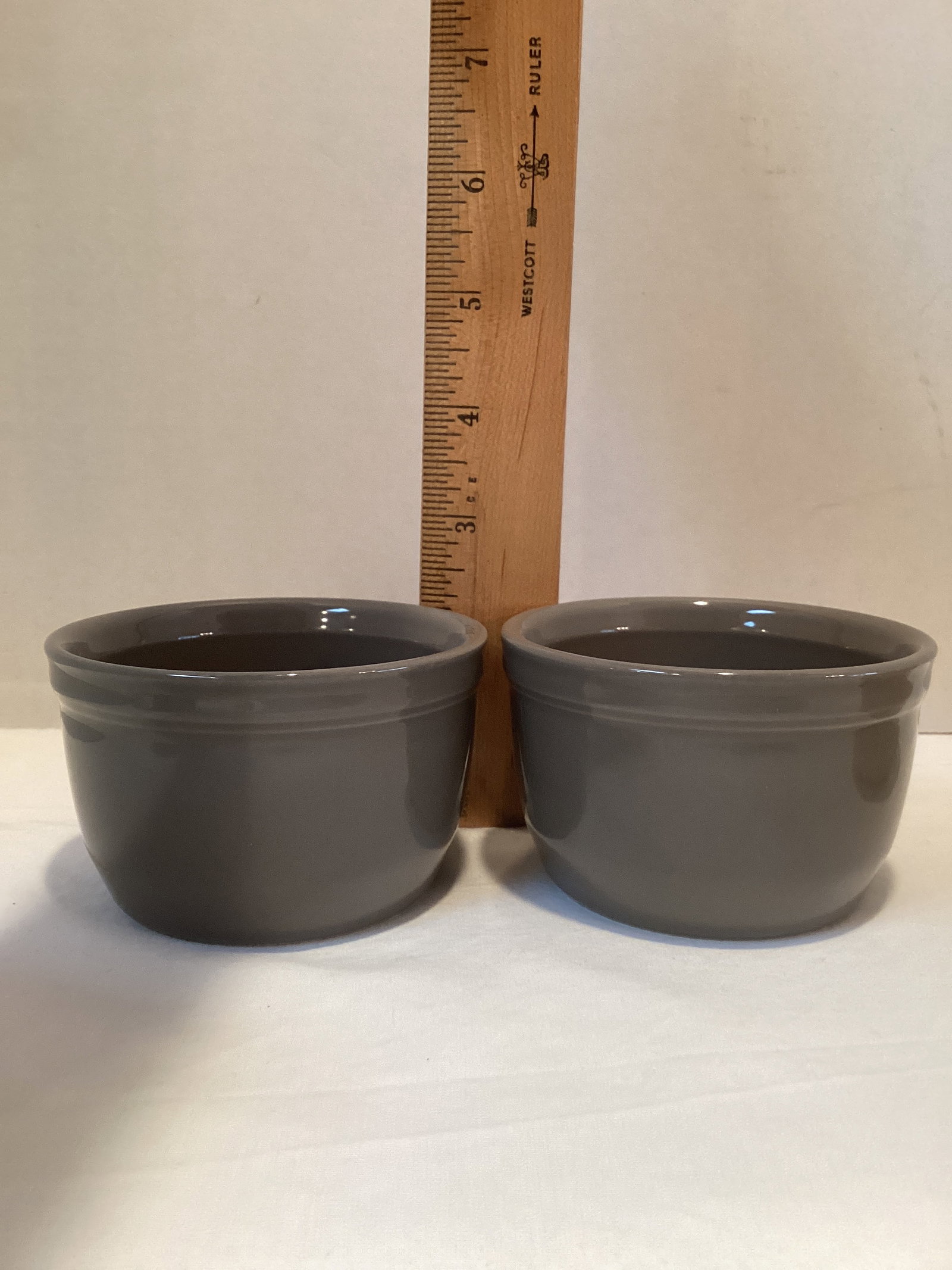 Eight Stoneware Fruit Dessert Bowls - 8